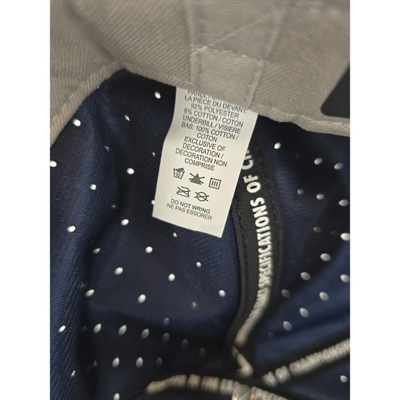 Brigham Young BYU Cougars Nike College Navy Blue‎ Flat Bill Cap Hat Adult 7 3/4 - Picture 12 of 13